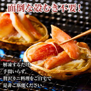 本ズワイ 甲羅盛り 6個入り ズワイガニ カニ 蟹 かに 甲羅 甲羅盛り むき身 かにみそ カニ味噌 ほぐし身 ずわい蟹 小分け