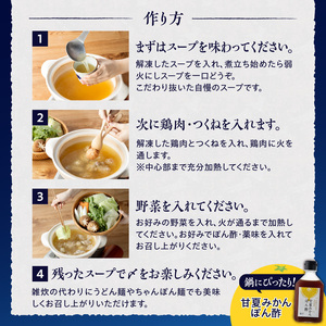 むなかた鶏使用　水炊き2人前 _ 水炊き セット 2人前 むなかた鶏 鶏もも肉 切り身 鶏つくね 丸鶏 スープ 甘夏 ぽん酢 宗像 博多名物 鍋 鍋セット 郷土料理 グルメ 食品 冷凍 海千 お取り寄せ 福岡県 久留米市 送料無料  〔Cn028〕