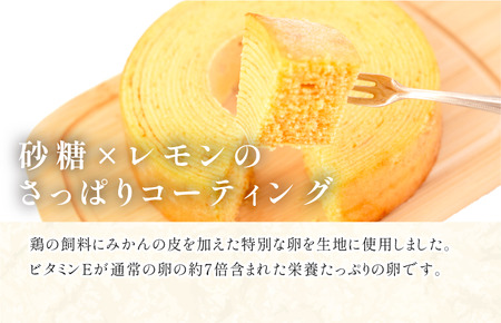 しまなみレモンバウムクーヘン 1個370g【V003440】