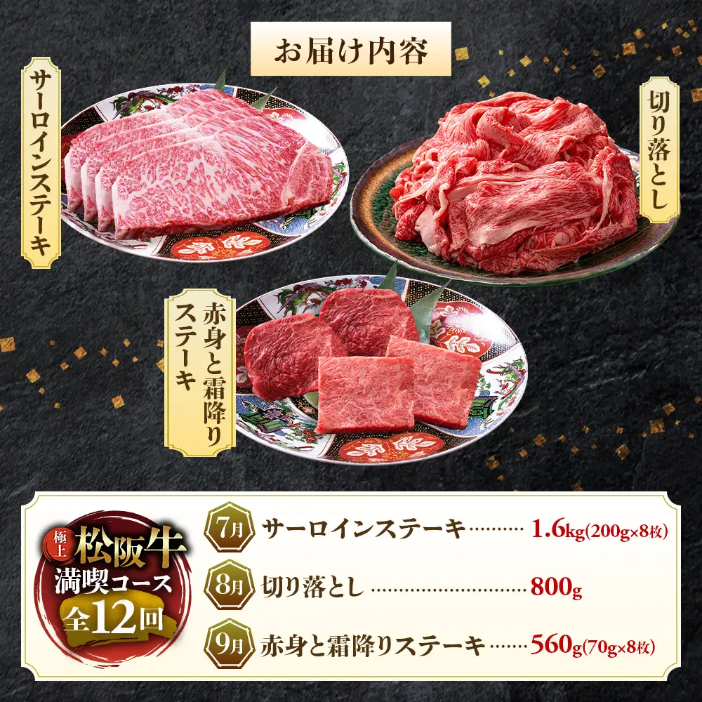 1月開始 松阪牛 プレミアム 定期便 12回 松坂牛
