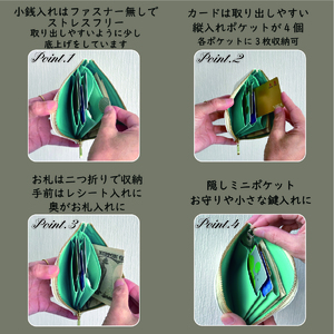 L字ファスナーミニ財布 CORONminiコロンミニ メッシュ 〈牛革〉〈丹波市〉 財布 レザー