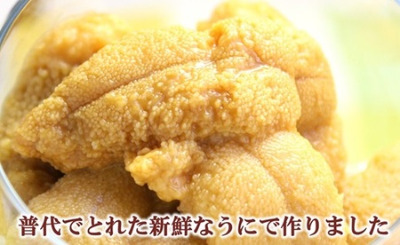 三陸水産 普代産 塩うに 瓶詰１本60ｇ ミョウバン不使用 無添加 雲丹 uni ウニ 冷凍 うに 瓶