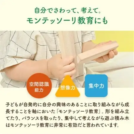 日本製【無垢の積み木　スギ】20ピース【配送不可地域：離島】【1691369】