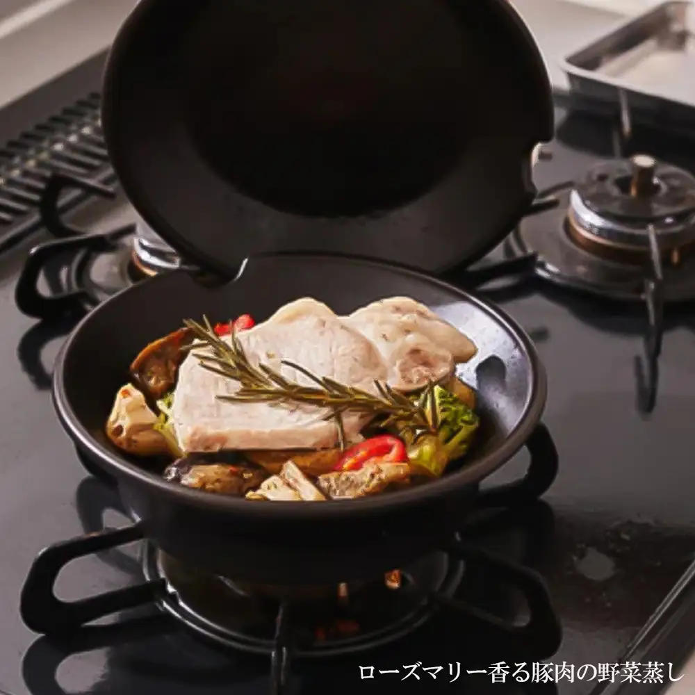 【萬古焼（ばんこやき）】安政三年創業。江戸時代から続く老舗窯元が開発。 新感覚！鍋で焼く！ 調理兼用食器　華月　TOBAN グレー【丼　ごはん鍋　ごはん炊　孤高　グルメ　KAGETSU 三重県 四日市市ふるさと納税】