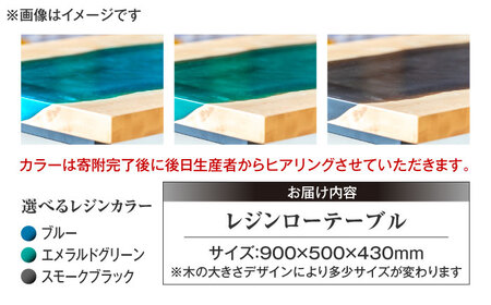 レジンローテーブル 天然木 とち 瑞浪市 / YADOSHIBI レジン テーブル 木製 組立不要 リビングテーブル センターテーブル 座卓[AZDI034]