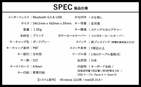 東プレ REALFORCE R4 プロのためのプレミアムキーボード 日本語配列 フルサイズ 変荷重 黒 (型式：R4HA12)