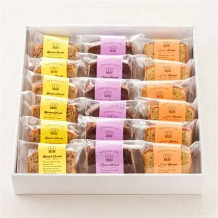 お菓子詰め合わせ セット(人気 パウンドケーキ 3種類×6コ)＜北海道のおすすめスイーツセット ＞_詰め合わせ セット パウンドケーキ 人気 クランツ国誉店 スイーツ スィーツ 焼菓子 個包装 小分け お土産 スイーツ ケーキ 冷蔵 プレゼント デザート 菓子 贈答用 贈答品 北海道 釧路町 釧路超 特産品 _【配送不可地域：離島】【1108582】