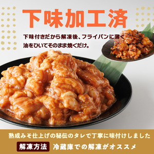 牛ホルモン熟成みそ味付き (計1kg:500g×2パック)牛ホルモン 熟成みそ おつまみ おかず 惣菜 弁当 バーベキュー 手作り 簡単調理 冷凍 下味付き＜離島配送不可＞【ksg1845】【博多食肉】