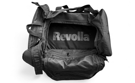 【ブラック】【撥水/大容量】3WAYスクエアボストンリュック REVOLLA