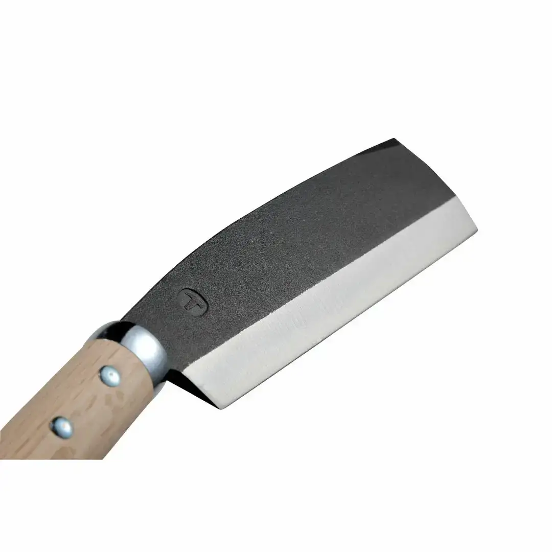 [TEPPA] 焚火鉈 粟 ヌメ革 専用革ケース付 キャンプ用品 アウトドア用品   ナタ なた 薪割り 山林 焚き火 ブッシュクラフト 刃物 登山 木こり 薪ストーブ【034S030】