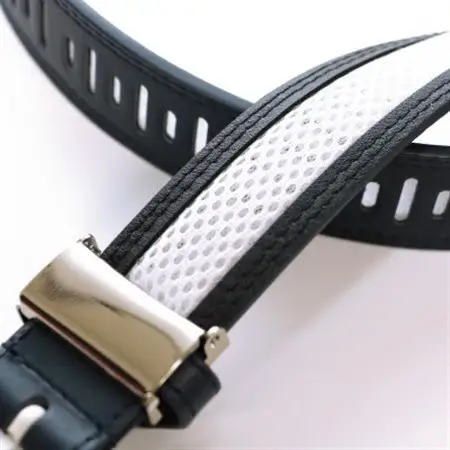 ニューバランスゴルフ　レーザーカット　シンセティックメッシュベルト　ネイビー　012-6182002【1646509】