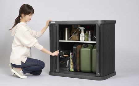 ミニロッカー ML-800PP ダークグレー 物置 屋外 サビにくい 庭 ベランダ ガーデン 掃除 防災 収納 ストッカー ミニロッカー アイリスオーヤマ おしゃれ