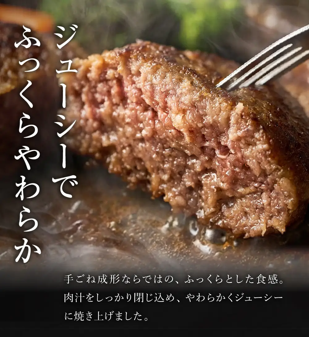 A4～A5ランクの黒毛和牛100%】 ハンバーグ 120g×10個 （計1.2kg