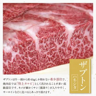 Z69-81 寄附額改定↓↓ 【定期便】博多和牛ザブトンと肩ロース芯スライス しゃぶしゃぶ・すき焼き用(300g×2) 毎月・全6回 牛肉	