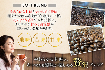 コーヒー豆 ソフトブレンド 中煎り 80g 3p [日出蔵 徳島県 北島町 29ar0017] 