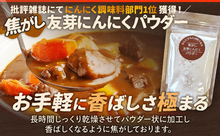 にんにくフレーク にんにくチップ にんにくパウダー にんにく 友芽にんにく 無添加 無着色 ガーリック スライス チップ パウダー 調味料 炒め物 福岡県 福岡 九州 グルメ お取り寄せ メール便（ポスト投函）