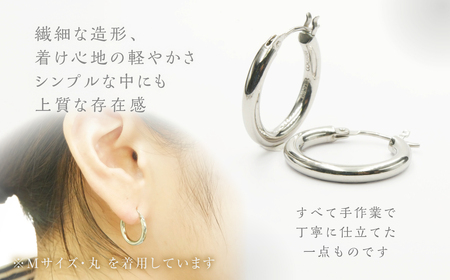 シルバーピアス　丸・小