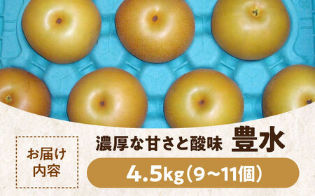 梨【9月上旬から順次発送】特選 豊水 梨 4.5kg[AGBD003]