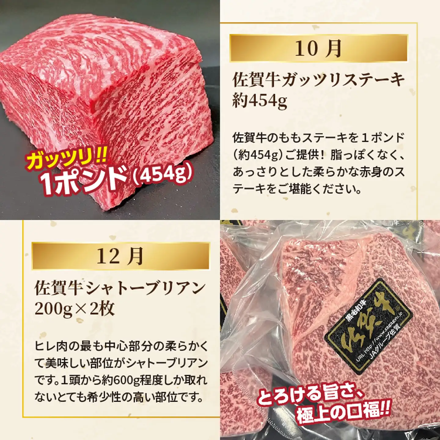 【偶数月に計６回】佐賀牛ステーキ定期便 _f-92