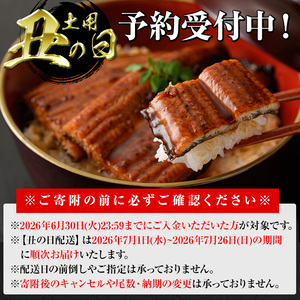 ＜丑の日先行予約受付中！＞ うなぎ 無投薬 鹿児島県産 ＜上＞(計280g以上・ 約140g×2尾) うなぎ【西日本養鰻】A1009