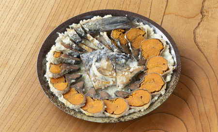 【B-903】総本家喜多品老舗　四〇〇年鮒寿し 飯漬 宴盛り（中大サイズ）【高島屋選定品】