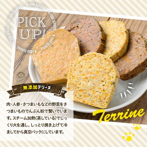 a1055-B ＜保存料・着色料 不使用＞愛犬用無添加牛テリーヌ4袋(1袋約100g・合計約400g)【Nフードサービス】姶良市 牛 テリーヌ 犬 ドッグ ペット フード エサ おやつ ごはん ご飯 間食 ご褒美 ペット関係