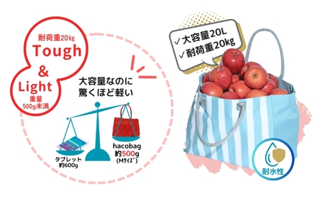 hacobag ハコバッグ （柄：クロコダイル） トートバッグ 丈夫 大容量 石川県 小松市
