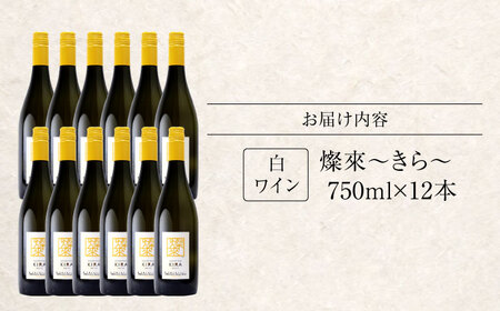 白ワイン 燦來 きら KIRA 750ml×12本[APAZ127]白ワイン
