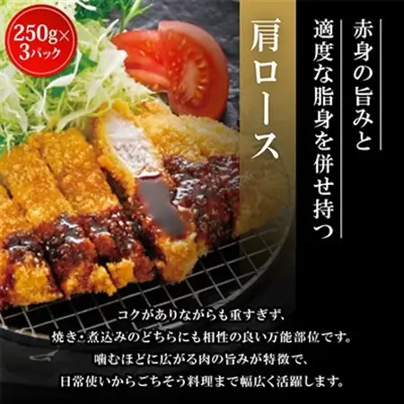 飲める脂の幸福!豚肉バラエティセット 豚バラ・豚ロース・肩ロースの各種3パック 合計2.25kg【配送不可地域：離島】【1698198】