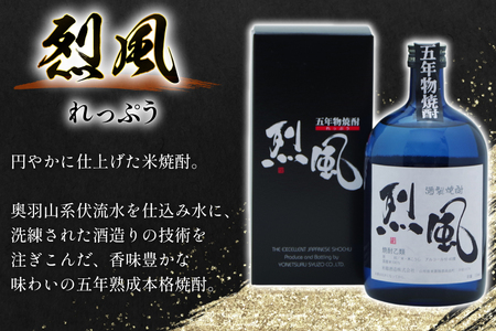 焼酎 米焼酎 烈風 40度 720ml 2本 セット [米鶴酒造 山形県 高畠町 tk06ays710007]