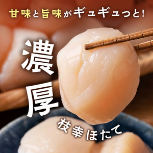 全3回 定期便 プロも認めるオホーツクブランド「枝幸ほたて」冷凍貝柱1kg （4Sサイズ：51粒～60粒）枝幸漁協 【 刺身 魚介 帆立 超目玉 魚貝類 貝類 海の幸 枝幸産 つまみ 肴 お酒のお供 お酒のあて 北海道 オホーツク 枝幸 】