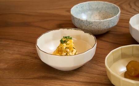 有田焼 10.5cm 十六角ボウル 4枚 セット【金善製陶所】小鉢 セット 和食器 おつまみ ギフト おしゃれ A35-676