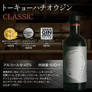 【東京ウイスキー＆スピリッツコンペティション2022　金賞受賞】　トーキョーハチオウジン　「CLASSIC」