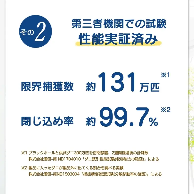 ダニ捕り パック ブラックホール 6個入+Sサイズ15個(3個入×5点) セット