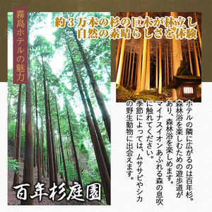 P-135 ≪1泊2食付きペア宿泊券≫百五十余年の歴史ある宿のおもてなし♪天然温泉や鹿児島の山海の恵みを味わう郷土料理をご堪能ください♪【霧島ホテル】霧島市 温泉 チケット 食事 温泉 旅行