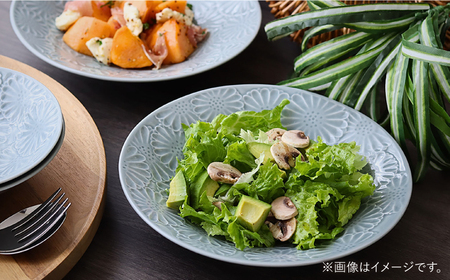 【波佐見焼】マリーゴールド　ボウルL グレー 2枚セット　食器 皿【翔芳窯】[FE470]