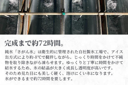 定期便 (3回定期便) さがん氷 かちわり氷 キューブタイプ 1.1kg×4袋×3回 合計13.2kg D-281 藤津製氷 こおり 氷 ロック アイス 佐賀 鹿島 九州