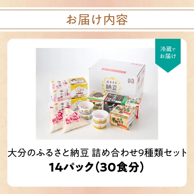 大分のふるさと納豆 詰め合わせ9種類セット K05005