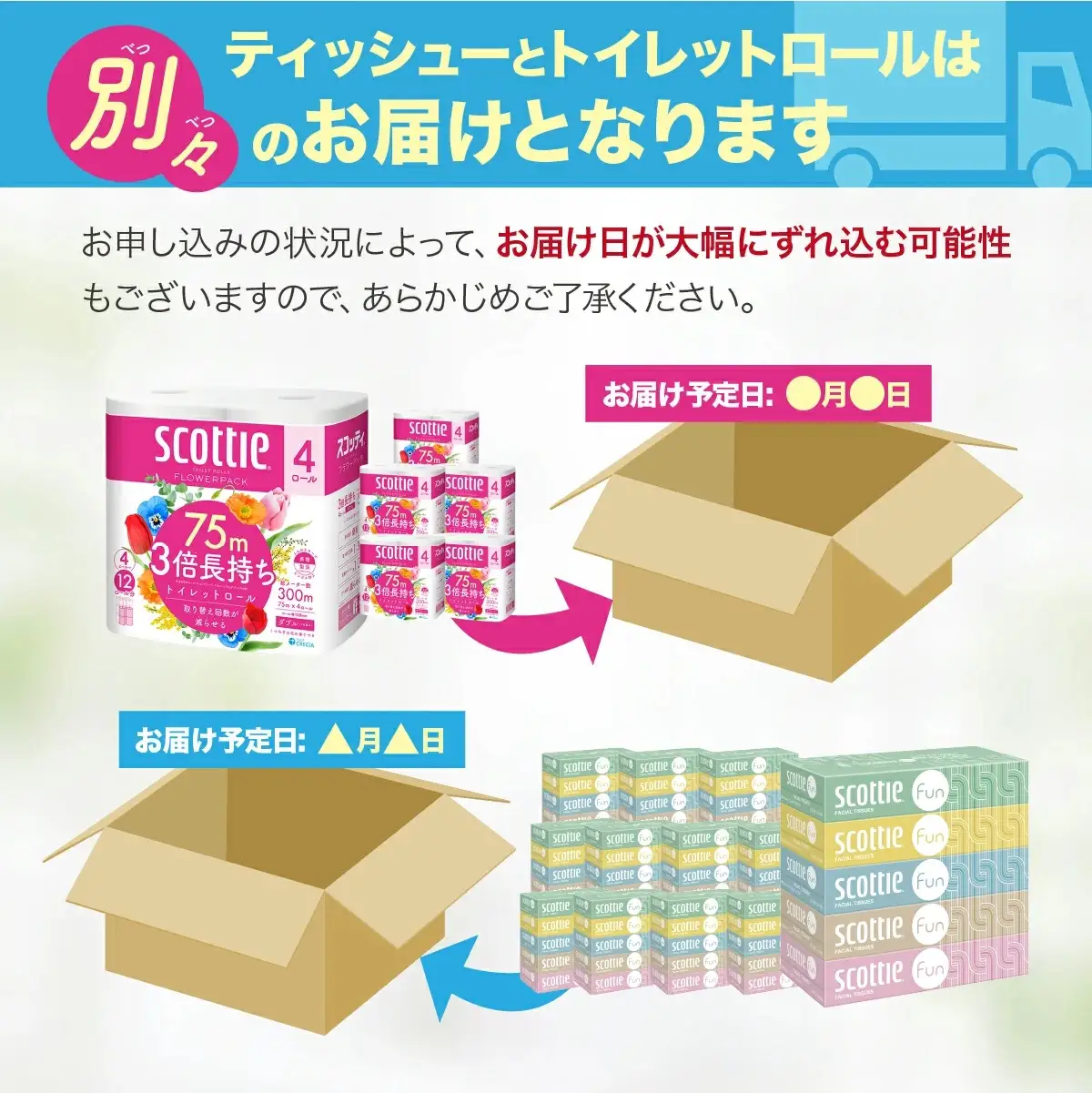 トイレットペーパー ティッシュペーパー 日用品セット 草加市