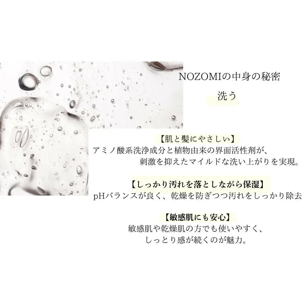 【福岡市内製造】NOZOMIボタニカルシャンプー 400ml（3本セット）