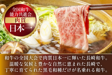 AJ512 長崎和牛リブロース しゃぶしゃぶ用 約500g [ 肉 牛肉 和牛 おいしい こま切れ カレー 肉じゃが まるしん商会 黒牛 長崎県 島原市 ]