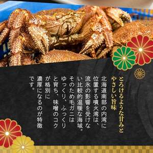 【訳あり】北海道・噴火湾産冷凍ボイル毛ガニ約350g前後×8尾 ＜海鮮問屋　株式会社　瑞宝＞ かに カニ 蟹 ガニ がに 森町 ふるさと納税 北海道 毛蟹 毛かに 毛ガニ 毛カニ mr1-1278