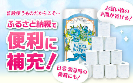 ダブル ブルー トイレットペーパー 96ロール / 日用品 香り 匂い スピード配送 まとめ買い トイレット / 佐賀県 [41AHAA004]
