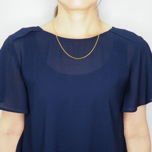 K24 2面シングル喜平ネックレス10g 造幣局検定マーク入り　HO-000131