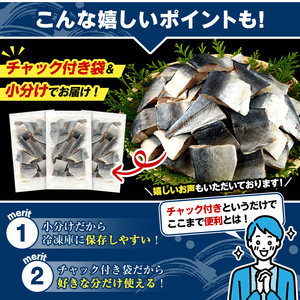 骨取り 塩あじ 切身 (500g・1回) アジ 鯵 骨ぬき 骨抜き 骨なし 海産物 海鮮 おかず 惣菜 焼き魚 お弁当 切り身 ジップロック チャック付き袋 小分け 簡単調理 【グローバルフーズ】akn061-47