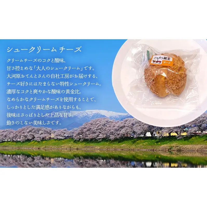 シュークリームチーズ10個セットチーズ シュークリーム 10個入 セット 詰め合わせ クリームチーズ 濃厚 酸味 甘さ控えめ 大人 スイーツ 冷凍 焼き菓子 ギフト 個包装 お菓子 お取り寄せ デザート おてんとさん 自社製造