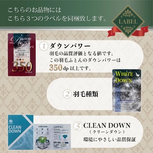 羽毛ふとん　軽量素材　スーパーTTC【クイーン】
