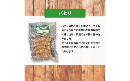 生トン【パセリ味】豚生ウインナー 計10本（各40g×5本×2P） / ソーセージ ウインナー BBQ / 佐賀県 / 山代ガス株式会社 旬菜舎さと山[41AABM048]