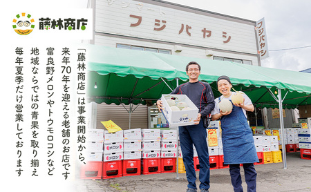 【2026年夏発送】メロン 北海道 富良野メロン 青肉1玉 約2kgサイズ 大玉 北海道 ふらの めろん 果物 フルーツ 甘い ジューシー