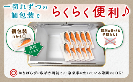 【訳あり】アトランティックサーモン 塩切身 小分け包装【1kg】_T010-1691
